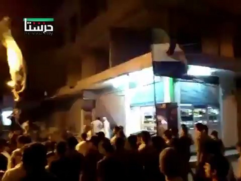 Syria فري برس  ريف دمشق حرستا - أمسية أحرار حرستا 29-8-2012 ج1