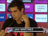 Javi Martínez: ''Los 40 millones no me darán más presión''