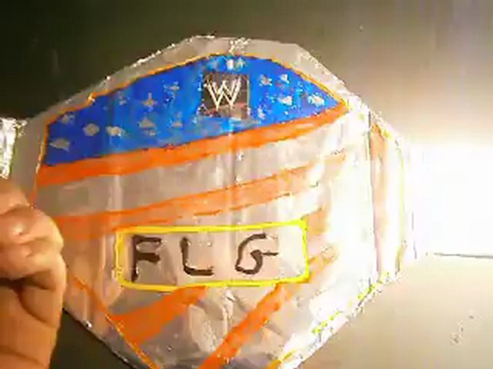 tuto- comment faire une ceinture de catch wwe