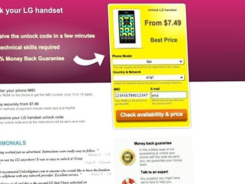 UNLOCK LG - HOW TO UNLOCK YOUR LG smartphone