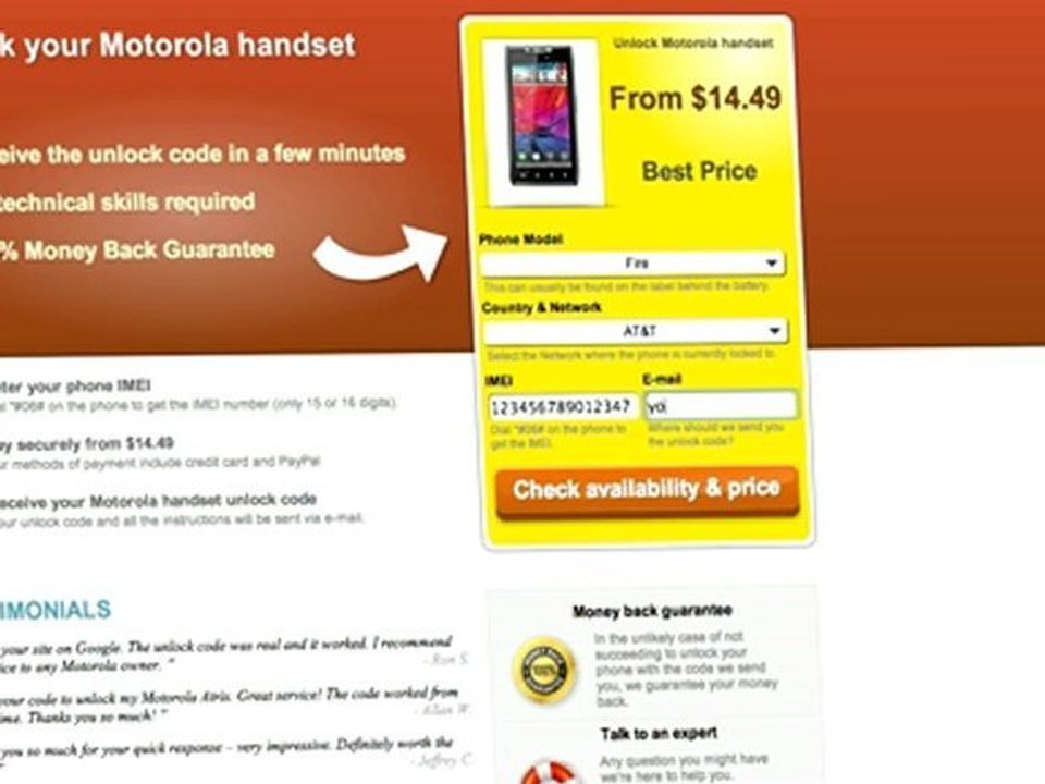 UNLOCK MOTOROLA Smartphone - HOW TO UNLOCK YOUR MOTOROLA