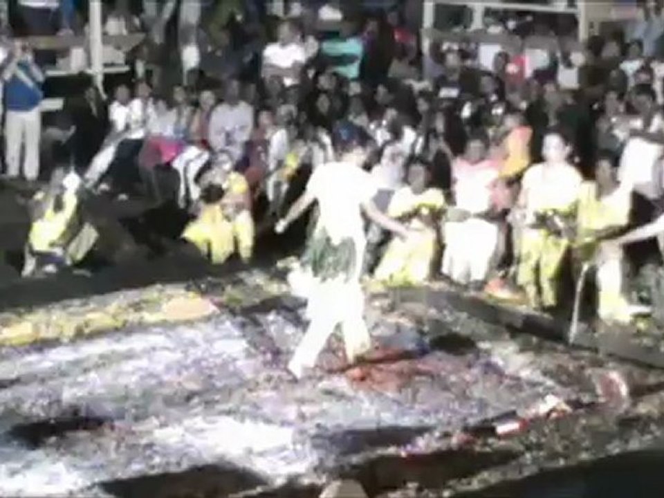 Marche sur le feu Bois nèfles Saint-Leu le 14/07/2012 (partie2)