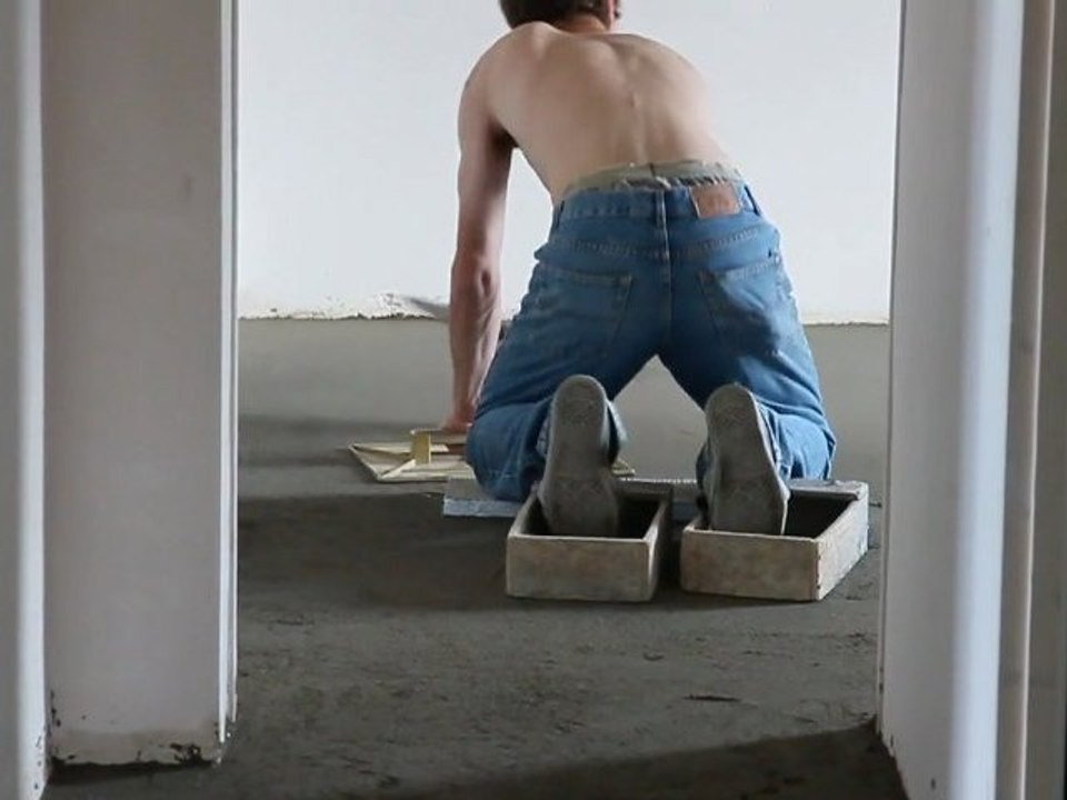 Réalisation de la chape traditionnelle