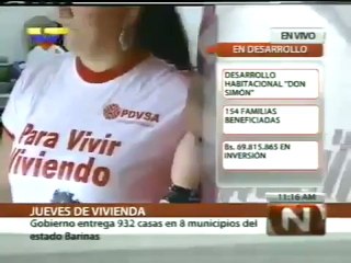(VÍDEO) Entrega gobierno 932 viviendas en Barinas