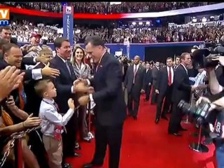 Mitt Romney prononce le discours de sa vie