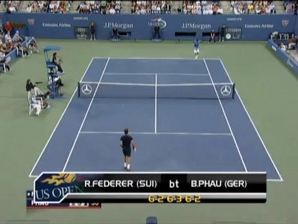 US Open: Phau chancenlos gegen Federer