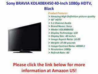 BEST BUY Sony BRAVIA KDL40BX450 40-Inch 1080p HDTV, Black