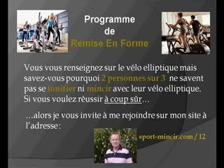 Velo elliptique x-flex program