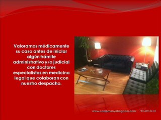 Abogados Barcelona incapacidad. Incapacidades y pensiones de invalidez. ABOGADOS CAMPMANY