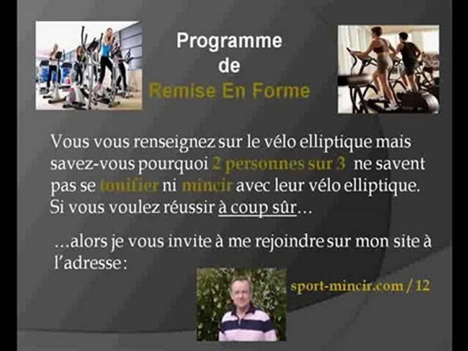 Achat velo elliptique d'occasion