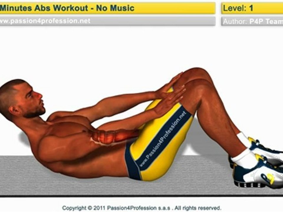 8 Min Home Abs Workout (Level 1, No Music)