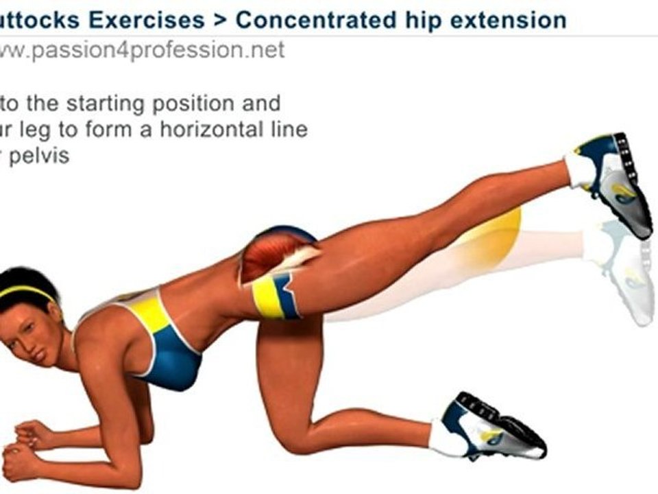 Concentrated hip extension
