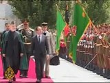 French president visits Afghanistan