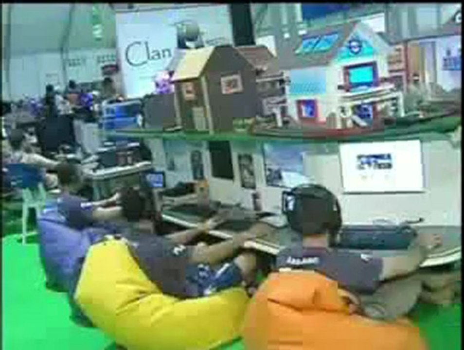 Ambiente festivo en el Campus Party 2009