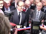 François Hollande à la foire de Châlons-en-Champagne