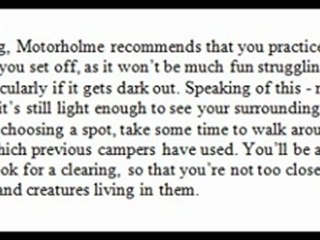 Motorholme – Tips for camping in woodlands