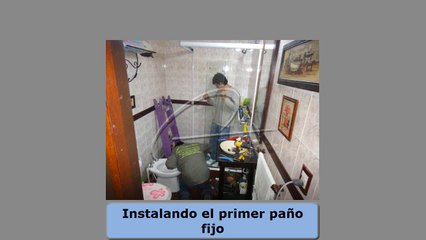 Cambio de Mampara Box de Acrílico por una de Cristal Templado eco-alum®