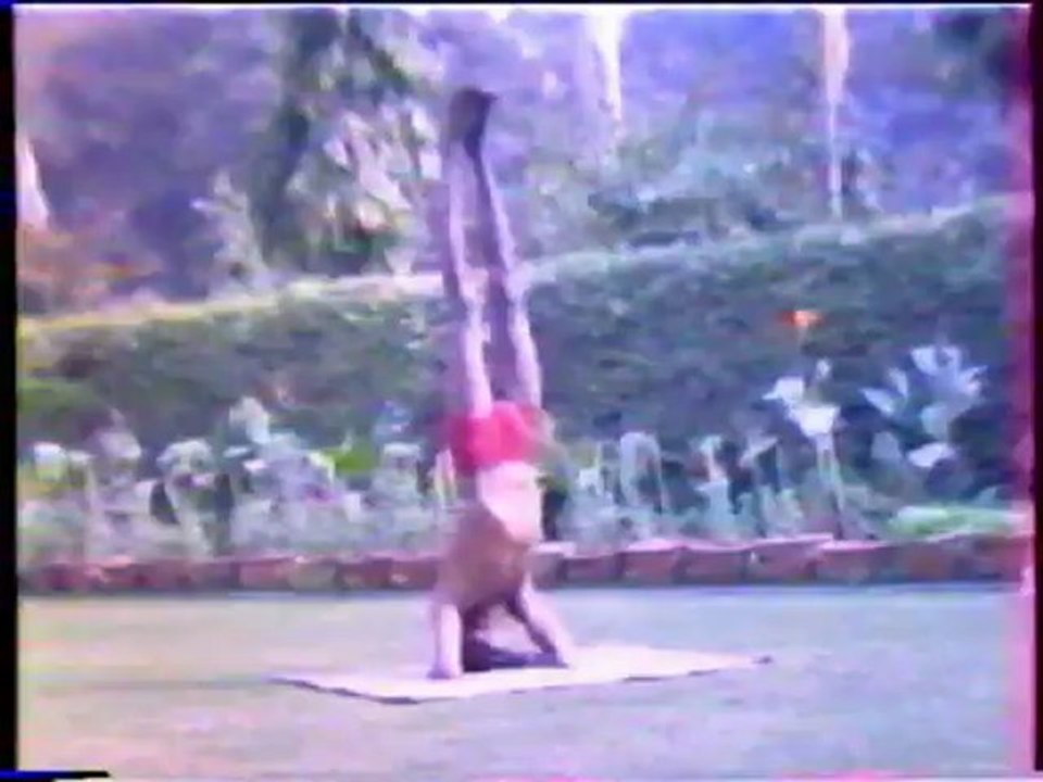 Yoga position. Shirshasana, Yoga from Varanasi 1