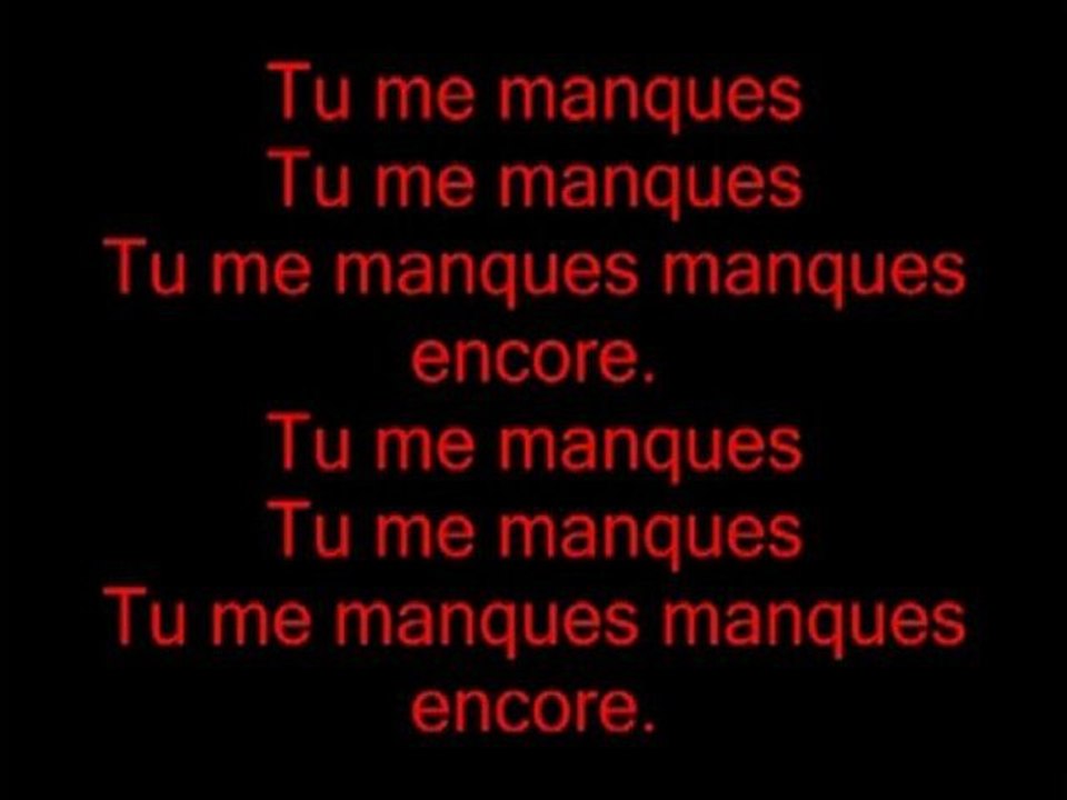 Tu me manques Keen v