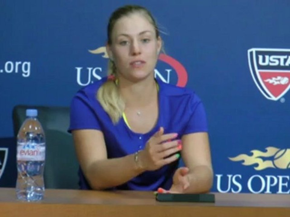 Angelique Kerber nach dem Sieg gegen Venus Williams