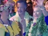 Clinton arrives for Pacific Islands Forum