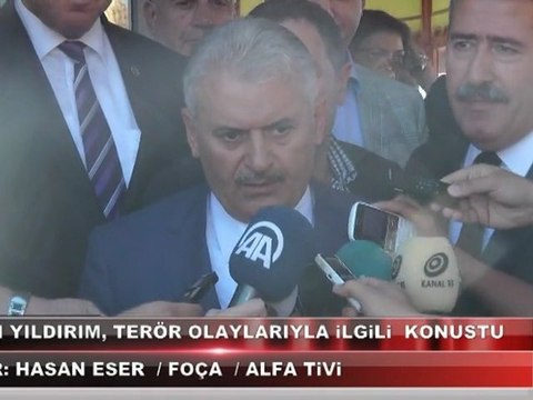 Bakan Binali Yıldırım, Terör Olaylarıyla İlgili Konuştu