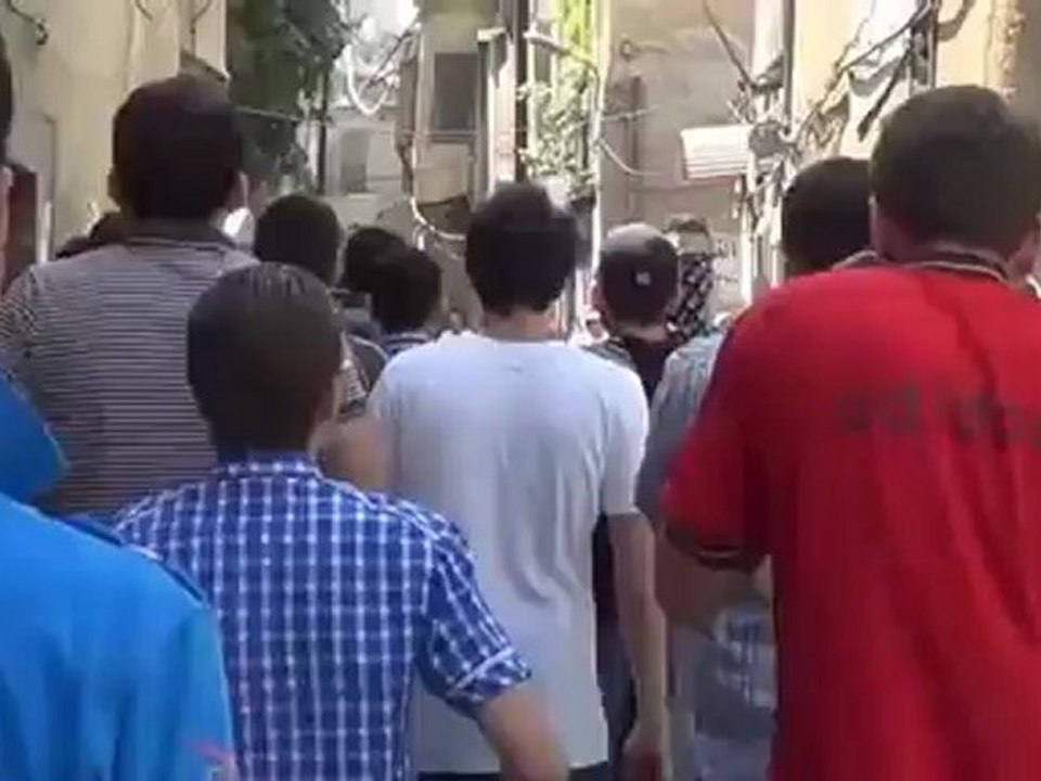 Syria فري برس  دمشق-قبرعاتكة مظاهرة حاشدة عقب صلاة الجمعة31-8-2012