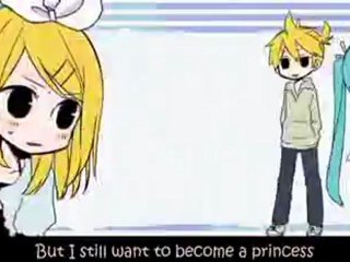 Kagamine Rin - I Wanna Be a Princess! (English Subbed)