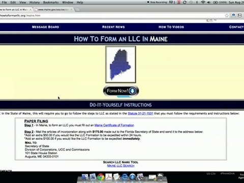 How to Form an LLC in Maine