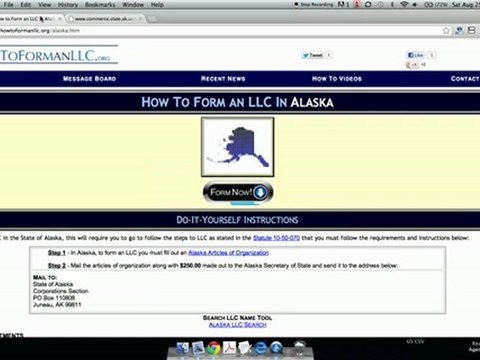 How to Form an LLC in Alaska