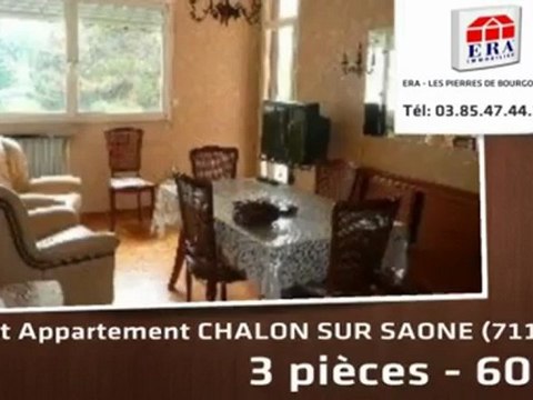 A vendre - appartement - CHALON SUR SAONE (71100) - 3 pièce