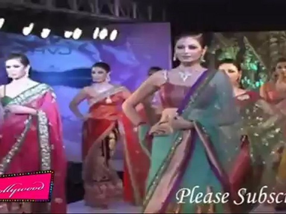 Busty Amisha Patel Walks Ramp in Tight Choli