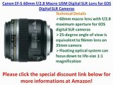 Canon EF-S 60mm f/2.8 Macro USM Digital SLR Lens for EOS Digital SLR Cameras