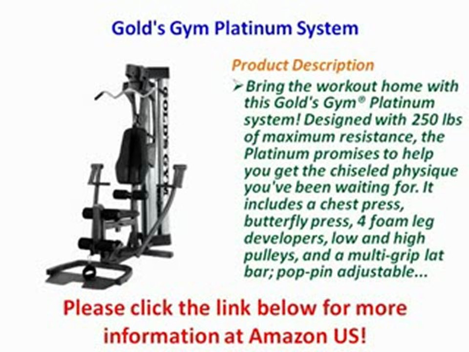 Gold's Gym Platinum System Review