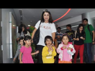 Farah Khan With Her Kids @ Joker Special Screening