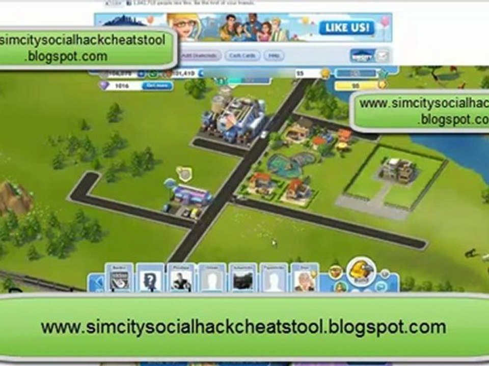 SimCity Social Hack Cheats Tool [Simoleons, Materials and Diamonds Maker] [PROOF]
