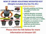 (Weekly Sale) NEW! ZF 100LBS ADJUSTABLE WEIGHTED VEST (Weights Included.One Size Fits All.) Best Price