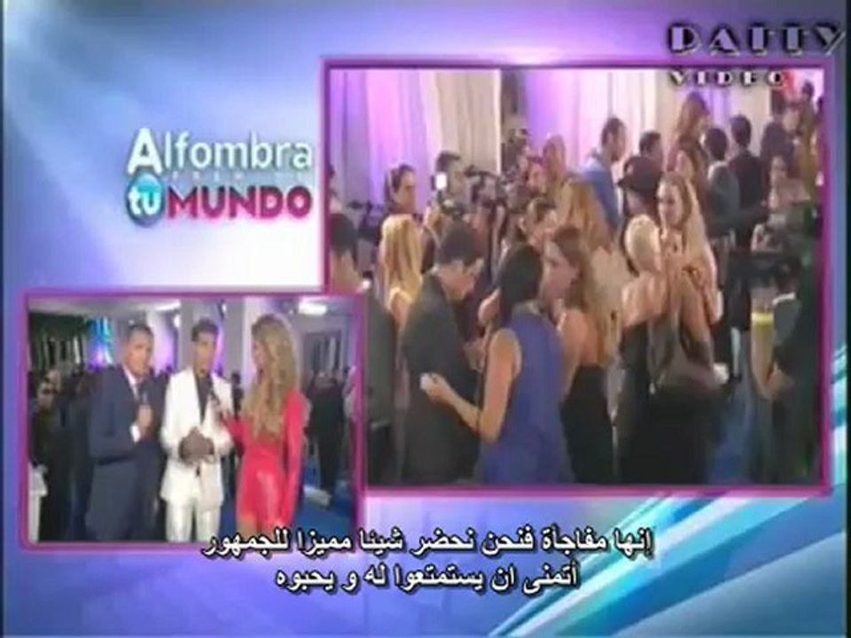 Gaby Espino y Jencarlos Canela en la alfombra azul, Premio a la Mas Social