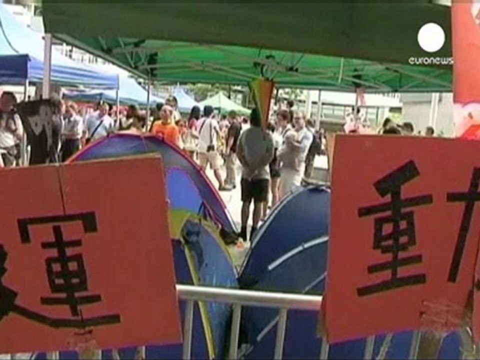 Hong Kong: estudiantes en huelga de hambre cont...
