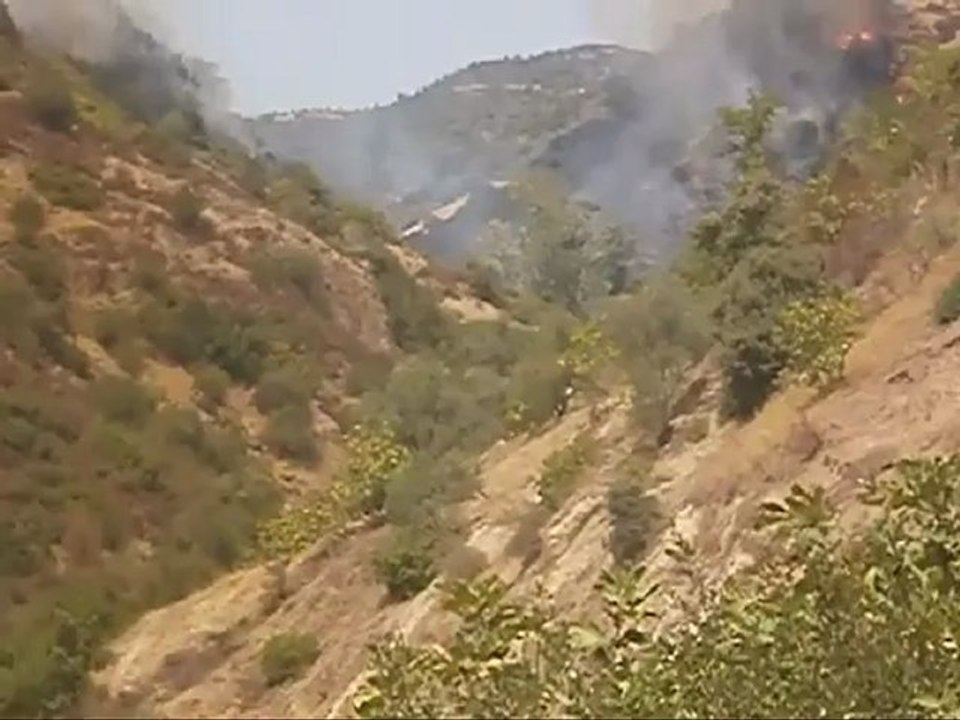 village El-Hamma, Incendie du samedi 18 août 2012.