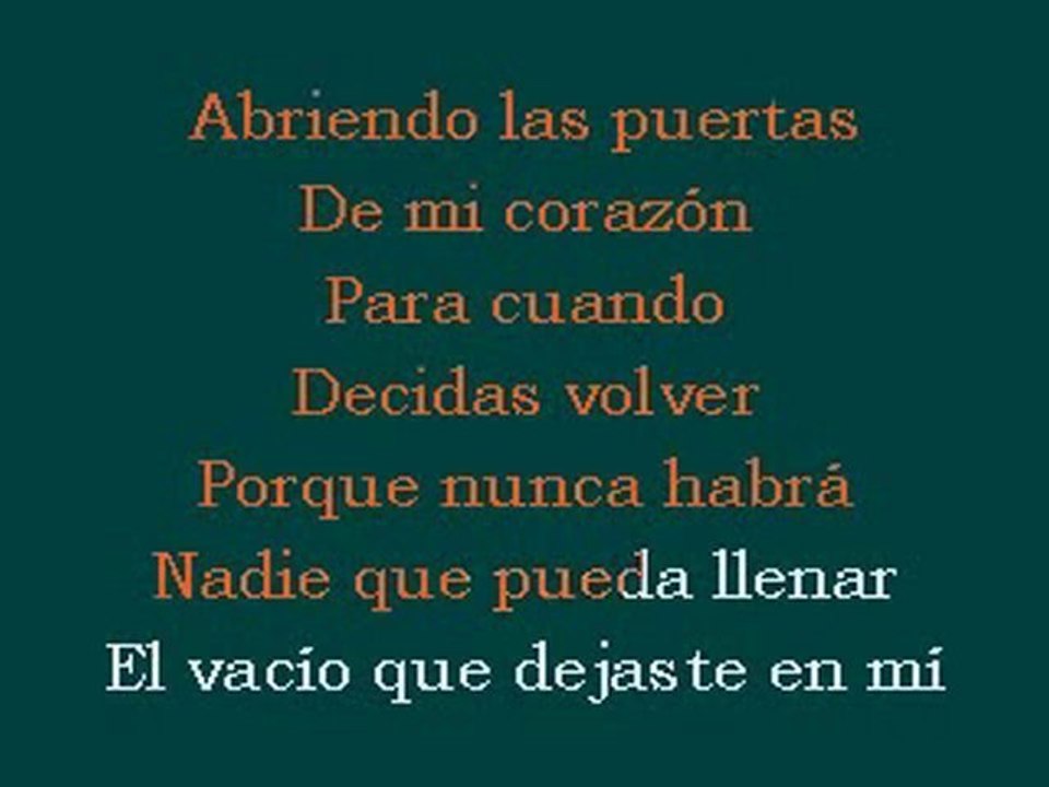 Karaoke Un siglo sin ti   Chayanne