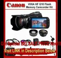 Canon VIXIA HF G10 Flash Memory Camcorder Kit. Package Includes: 0.45x Wide Angle Lens, 2X Telephoto Lens, 3 Piece Filter... Review