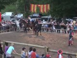 Spectacle de Chevalerie Equestre à la Fete Medievale de Ferrette