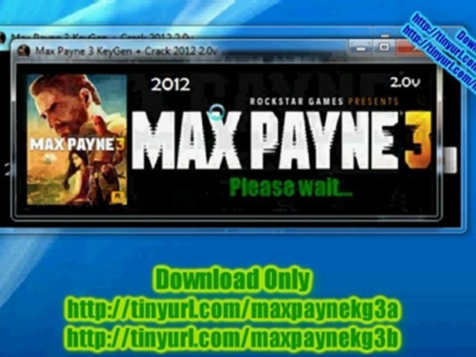Max Payne 3 KeyGen + Crack 2012 2.0v Code Downloader Activator