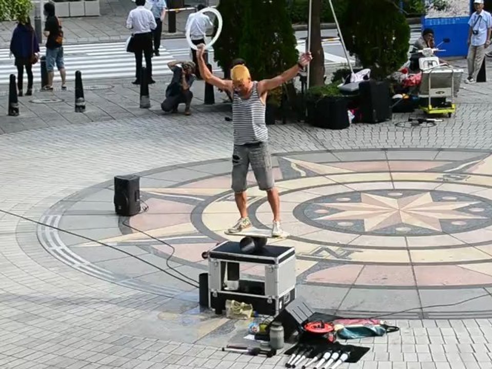 Spectacle de rue à Yokohama