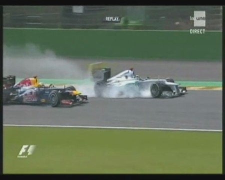 Francorchamps 2012 : Schumacher et Vettel