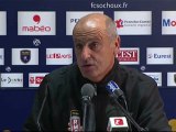 Conférence de presse FC Sochaux-Montbéliard - Montpellier Hérault SC : Eric HELY (FCSM) - René GIRARD (MHSC) - saison 2012/2013