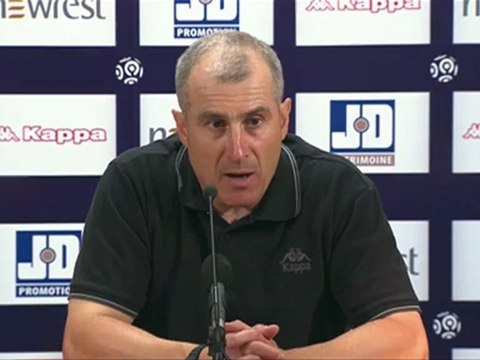 Conférence de presse Toulouse FC - Stade de Reims : Alain CASANOVA (TFC) - Hubert FOURNIER (SdR) - saison 2012/2013