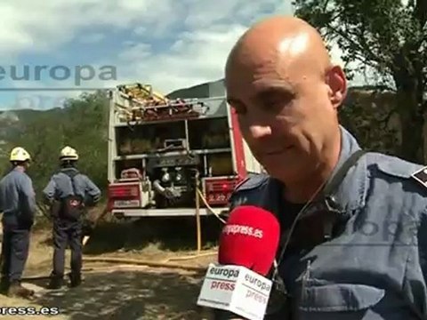 Incendio controlado en Roses, Girona