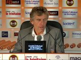 Conférence de presse FC Lorient - AS Nancy Lorraine : Christian  GOURCUFF (FCL) - Jean  FERNANDEZ (ASNL) - saison 2012/2013
